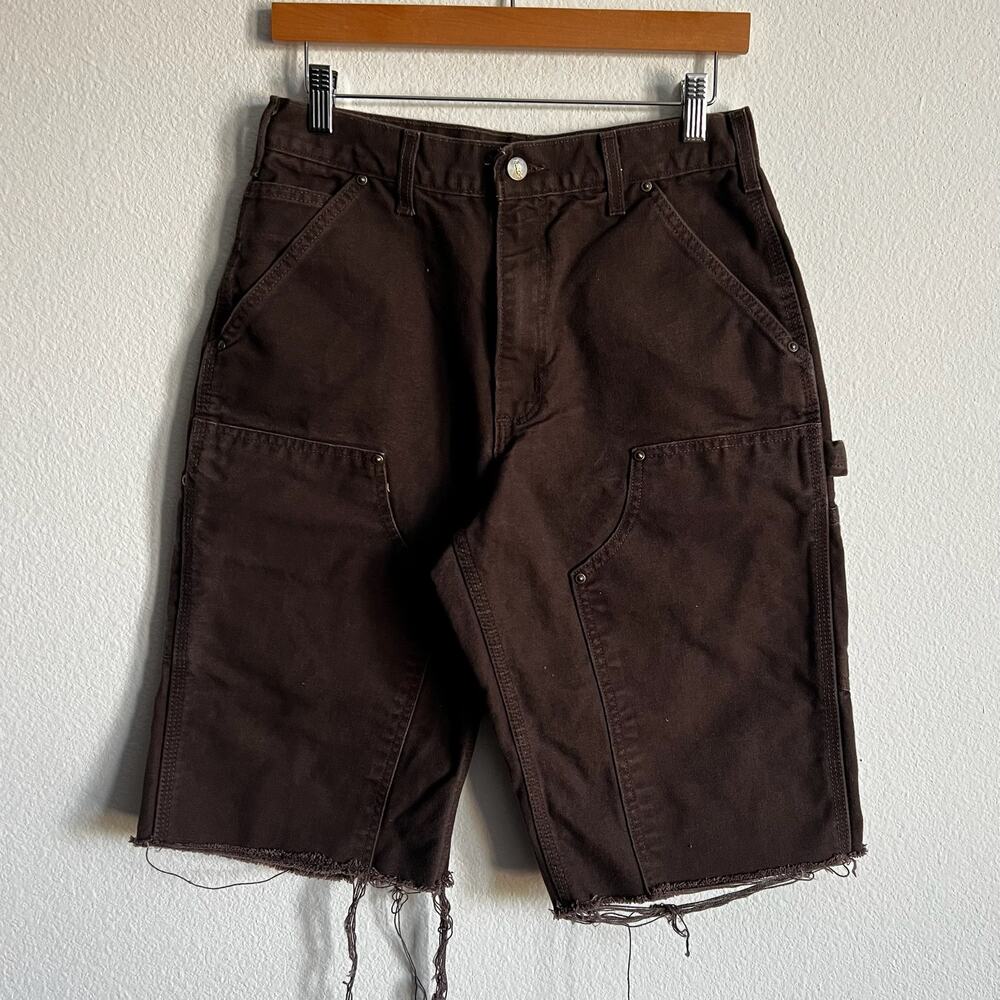 Carhartt brown double knee work wear carpenter shorts